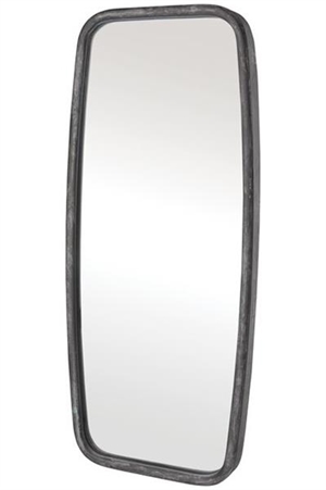 Spejl metal industri look buet form 60x26cm